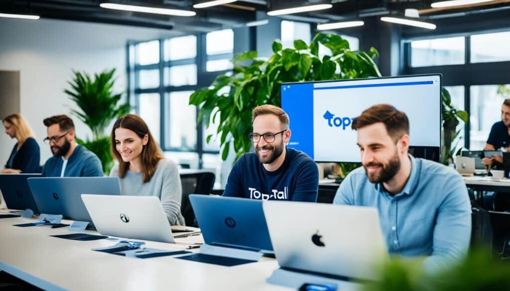 Freelancers working with Toptal